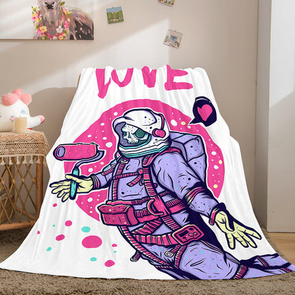 Astronaut Blanket Soft Flannel Blanket