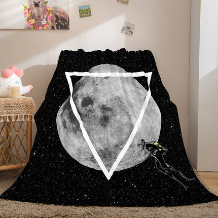 Astronaut Blanket Soft Flannel Blanket