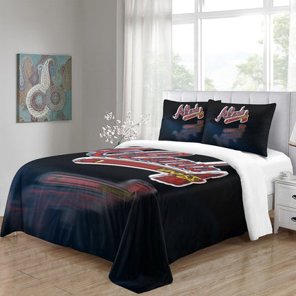 Atlanta Braves Bedding Set Quilt Cover Without Filler