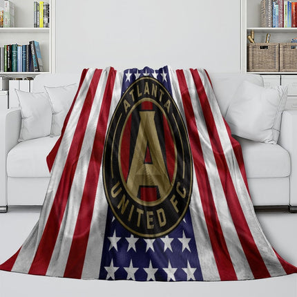 Atlanta United FC Blanket Flannel Fleece Throw Room Decoration