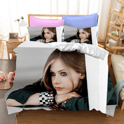 Avril Ramona Lavigne Bedding Set Quilt Covers Without Filler