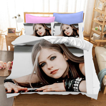 Avril Ramona Lavigne Bedding Set Quilt Covers Without Filler