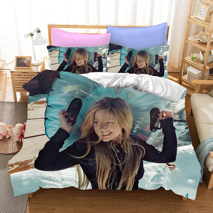 Avril Ramona Lavigne Cosplay Bedding Set Quilt Cover Without Filler