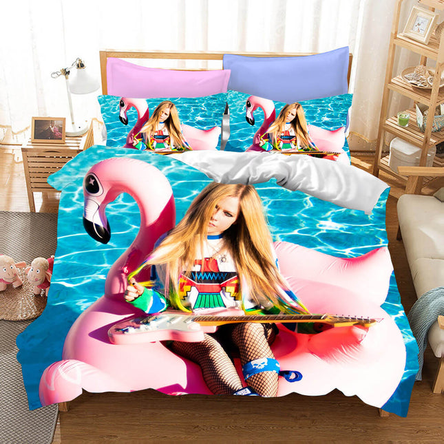 Avril Ramona Lavigne Cosplay Bedding Set Quilt Cover Without Filler