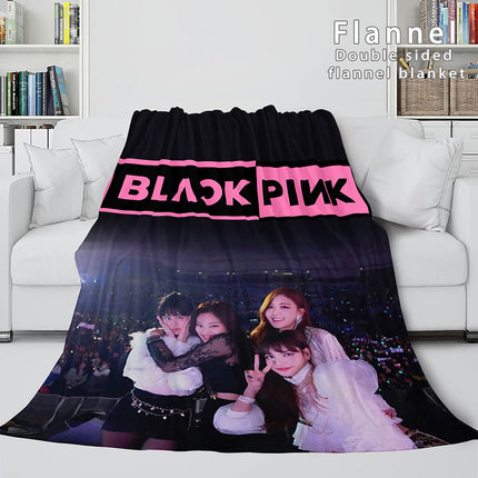 BLACKPINK Soft Flannel Blanket Fleece Throw Blanket Bedding Sets