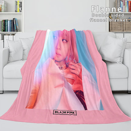BLACKPINK Soft Flannel Blanket Fleece Throw Blanket Bedding Sets