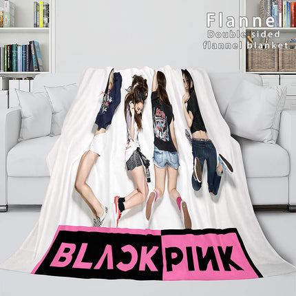 BLACKPINK Soft Flannel Blanket Fleece Throw Blanket Bedding Sets