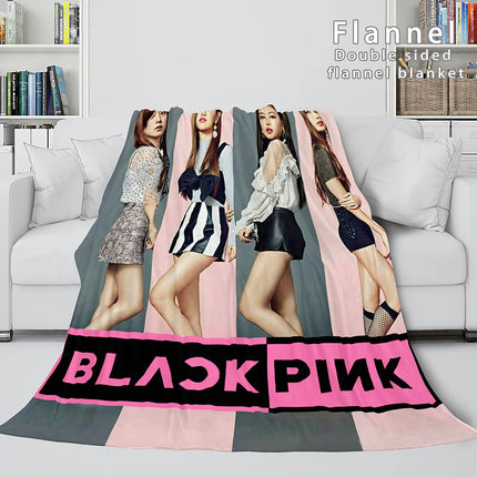 BLACKPINK Soft Flannel Blanket Fleece Throw Blanket Bedding Sets