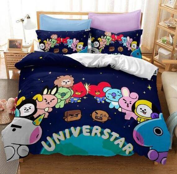 BT21 Bedding Set Quilt Cover Without Filler