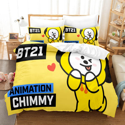 BT21 Bedding Set Quilt Cover Without Filler