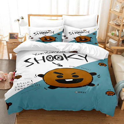 BT21 Bedding Set Quilt Cover Without Filler