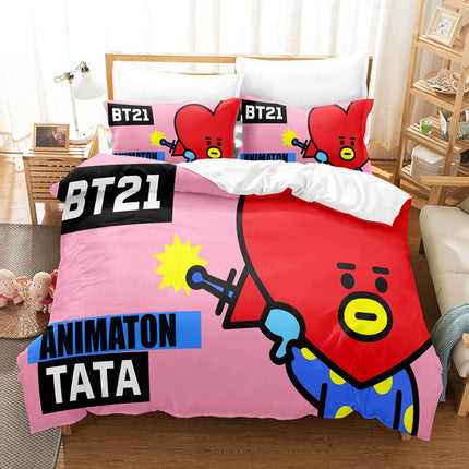 BT21 Bedding Set Quilt Cover Without Filler