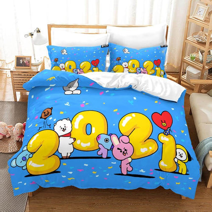 BT21 Bedding Set Quilt Cover Without Filler
