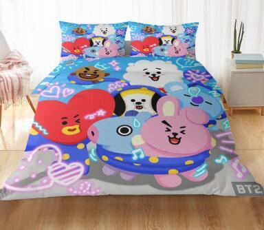 BT21 Bedding Set Quilt Cover Without Filler
