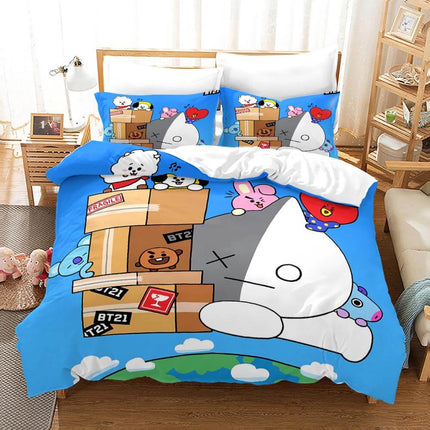 BT21 Bedding Set Quilt Cover Without Filler