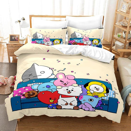 BT21 Bedding Set Quilt Cover Without Filler