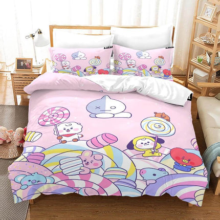 BT21 Bedding Set Quilt Cover Without Filler
