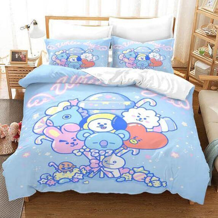 BT21 Bedding Set Quilt Cover Without Filler