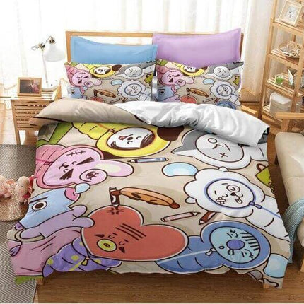 BT21 Bedding Set Quilt Cover Without Filler