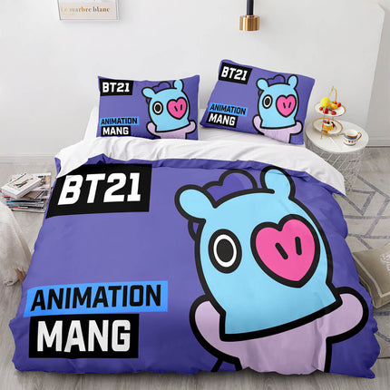 BT21 Bedding Set Quilt Cover Without Filler