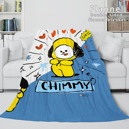 BT21 Cosplay Flannel Blanket Throw