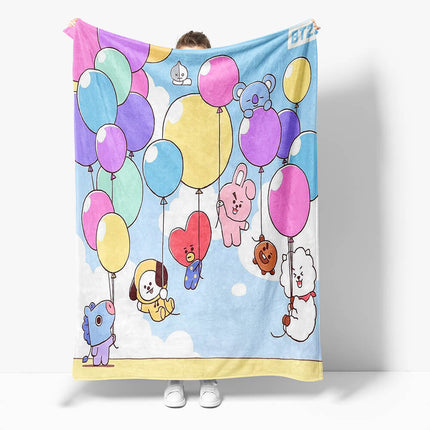 BT21 Flannel Fleece Throw Cosplay Blanket