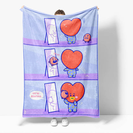 BT21 Flannel Fleece Throw Cosplay Blanket