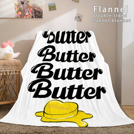 BTS Butter Cosplay Flannel Blanket Throw