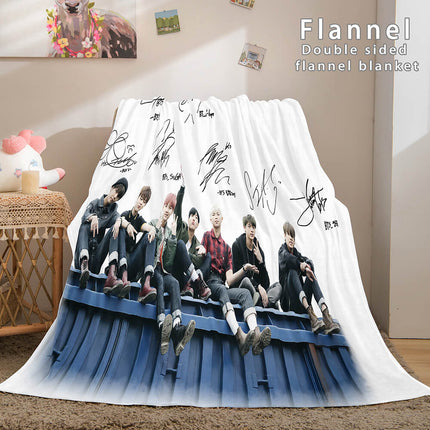 BTS Butter Bangtan Boys Cosplay Flannel Blanket