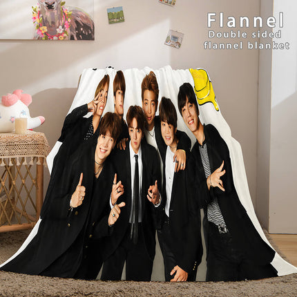 BTS Butter Bangtan Boys Cosplay Flannel Blanket