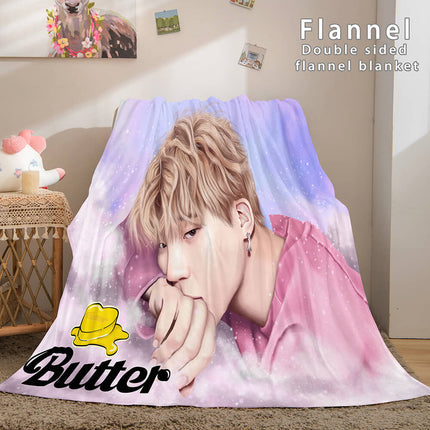 BTS Butter Bangtan Boys Cosplay Flannel Blanket