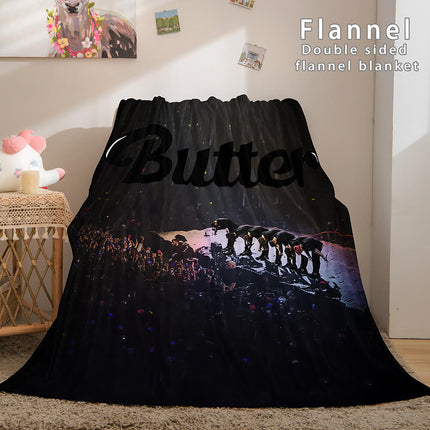 BTS Butter Bangtan Boys Cosplay Flannel Blanket