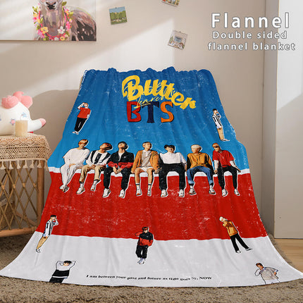 BTS Butter Bangtan Boys Cosplay Flannel Blanket