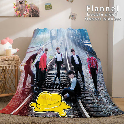 BTS Butter Bangtan Boys Cosplay Flannel Blanket