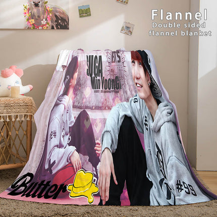 BTS Butter Bangtan Boys Cosplay Flannel Blanket