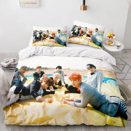 BTS Butter Cosplay Bedding Set Full Quilt Cover Without Filler