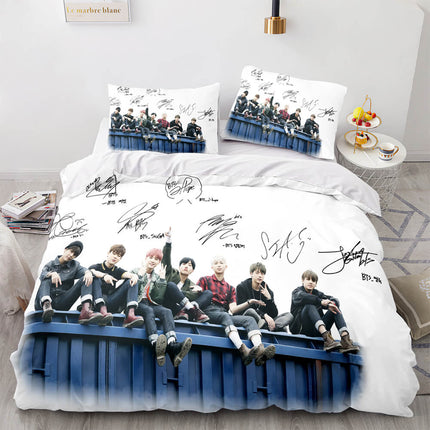 BTS Butter Cosplay Bedding Set Full Quilt Cover Without Filler
