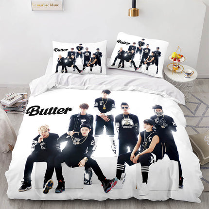 BTS Butter Cosplay Bedding Set Full Quilt Cover Without Filler