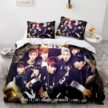 BTS Butter Cosplay Bedding Set Full Quilt Cover Without Filler