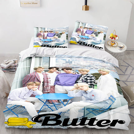 BTS Butter Cosplay Bedding Set Full Quilt Cover Without Filler