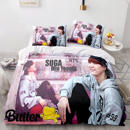 BTS Butter Cosplay Bedding Set Full Quilt Cover Without Filler
