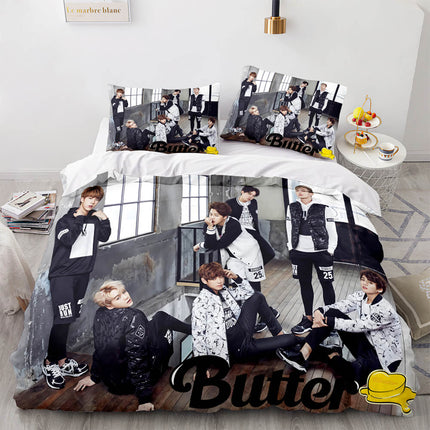BTS Butter Cosplay Bedding Set Full Quilt Cover Without Filler
