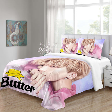 BTS Butter Cosplay Bedding Sets Quilt Covers Without Filler