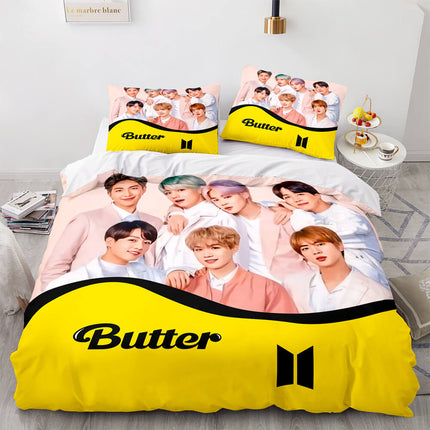 BTS Butter Cosplay Bedding Sets Quilt Covers Without Filler