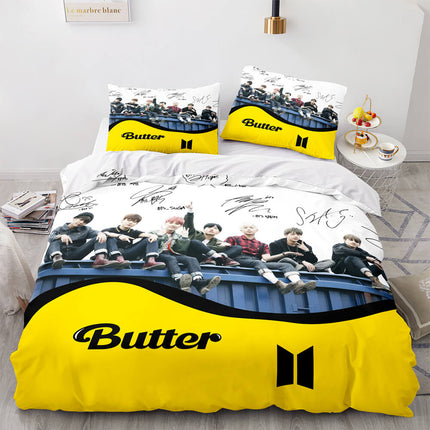 BTS Butter Cosplay Bedding Sets Quilt Covers Without Filler