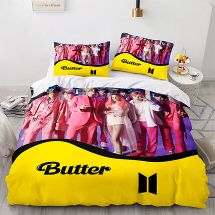 BTS Butter Cosplay Bedding Sets Quilt Covers Without Filler