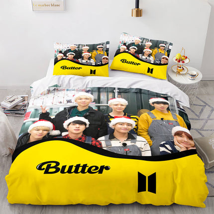 BTS Butter Cosplay Bedding Sets Quilt Covers Without Filler