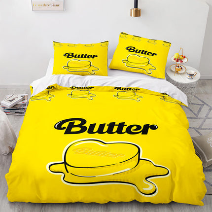 BTS Butter Cosplay Bedding Sets Soft Quilt Covers Without Filler