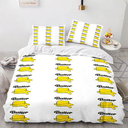 BTS Butter Cosplay Bedding Sets Soft Quilt Covers Without Filler