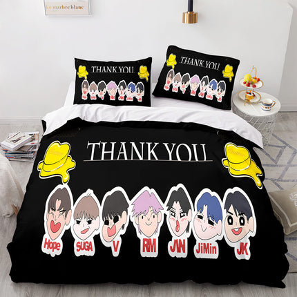 BTS Butter Cosplay Bedding Sets Soft Quilt Covers Without Filler